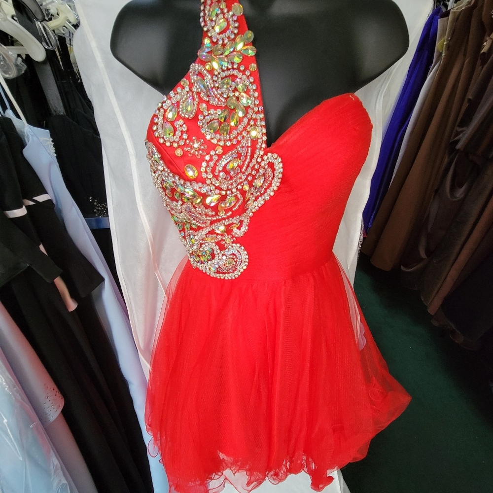HANNAH S RED HOMECOMING DRESS